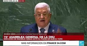 Mahmud Abbas: "Palestina pide reconocimiento y disculpas" • FRANCE 24 Español