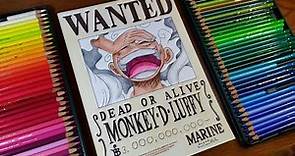 Drawing Monkey D Luffy Joy Boy ( Gear 5 ) - One Piece / Wanted Poster