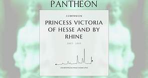 Princess Victoria of Hesse and by Rhine Biography - Marchioness of Milford Haven