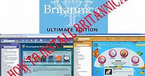 how to install Britannica Encyclopedia 2016