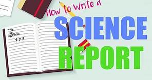 How To Write A Scientific Report