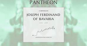 Joseph Ferdinand of Bavaria Biography - Electoral Prince of Bavaria