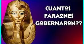 🔺 CUÁNTOS FARAONES gobernaron el Antiguo Egipto ⁉