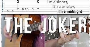 "The Joker" Easy Guitar Tutorial - 3 Chords & Bassline combined | Steve Miller