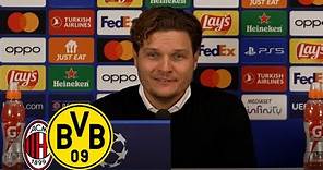 Pressekonferenz mit Edin Terzic | AC Mailand - BVB | UEFA Champions League