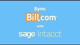 How to Sync BILL with Sage Intacct