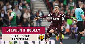 Stephen Kingsley's curling strike wins the Scottish Cup Goal of the Semi-Finals