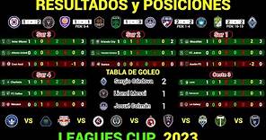 RESULTADOS y TABLA DE POSICIONES HOY LEAGUES CUP 2023