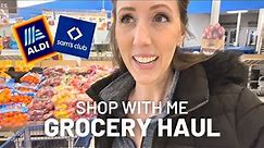 Grocery Haul SHOP WITH ME || Sam’s Club + Aldi + MORE