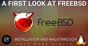 FreeBSD: Installation & First Look