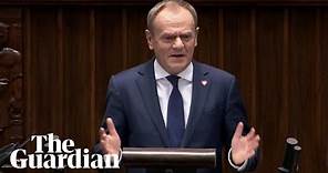 Donald Tusk speaks out against xenophobia in address to Polish parliament