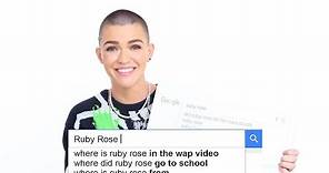 Ruby Rose Answers the Web's Most Searched Questions | WIRED