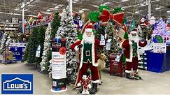 LOWE'S CHRISTMAS DECORATIONS CHRISTMAS TREES DECOR ORNAMENTS SHOP WITH ME SHOPPING STORE WALKTHROUGH