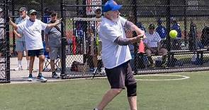 Senior softball league, whose players are 70 and older, takes to the field even in summer heat