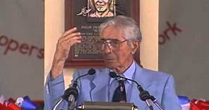 Phil Rizzuto 1994 Hall of Fame Induction Speech