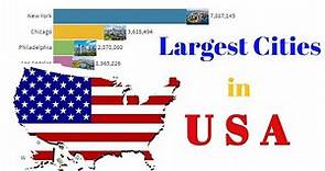 Largest Cities in United States of America (1683-2021) Population Ranking