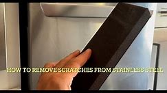 how to remove scratches from stainless steel appliances instructions￼ make them look new