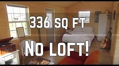 Tiny House Tour - 336 sq ft Converted Shed Cabin - No Loft!
