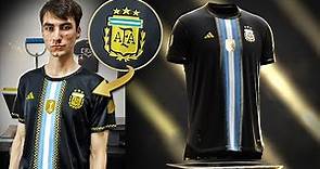 La CAMISETA más FAMOSA de ARGENTINA | Camiseta negra con 3 estrellas | Campeónes en Qatar 2022