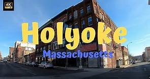 Holyoke Massachusetts ( drive thru ) 4K Travel Video