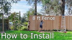 How to Install 8ft Wooden Fence