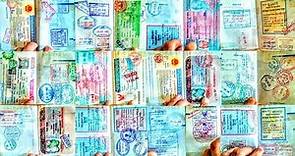 Passport full of visas and stamps | Walk around the world with Meigo Märk