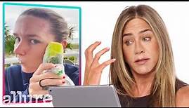 Jennifer Aniston Reacts to TikTok Trends | Allure