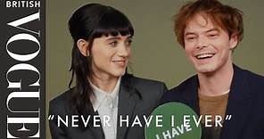 Stranger Things Stars Natalia Dyer & Charlie Heaton Play “Never Have I Ever” | British Vogue