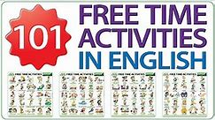 101 Free Time Activities in English - Learn English Vocabulary