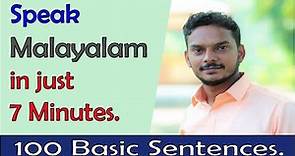 How to Speak Malayalam in just 7 minutes. Summary of my previous video