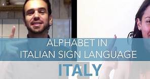 Alphabet in Italian Sign Language