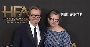 Gary Oldman and Gisele Schmidt at Hollywood Film Awards 2017