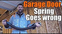 How To Replace A Garage Door Spring Without Dying | THE HANDYMAN |