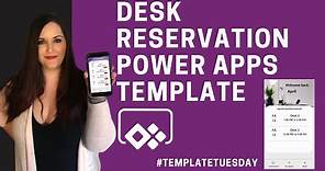 Desk Booking & Reservation Power Apps Template