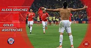 Alexis Sánchez | Goles y Asistencias | Selección Chilena