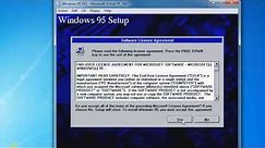 How to install Windows 95 with an ISO