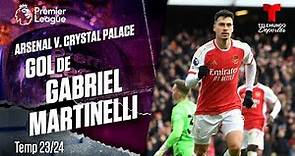 Goal Gabriel Martinelli - Arsenal v. Crystal Palace 23-24 | Premier League | Telemundo Deportes