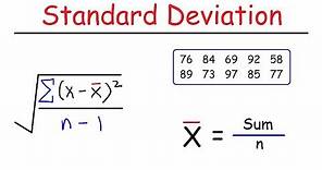 How To Calculate The Standard Deviation