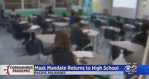 Pali Charter High School reinstates face-covering mandate due to spike in COVID cases from spring br