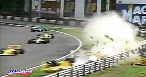 Derek Warwick Big Crash 1990 F1 Italy