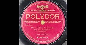 Leo Slezak - Der Lindenbaum (Schubert) 1928