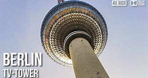 Berlin TV-Tower (Fernsehturm) - Top Floor 360° Berlin View - 🇩🇪 Germany [4K HDR] Walking Tour