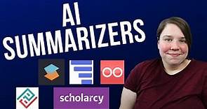 7 AI Text Summarizers for Research Articles and How to Use Them