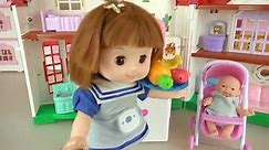 Baby doll kitchen carrier bag and Baby Doli cooking food toys play - ToyPudding