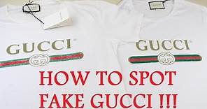HOW TO SPOT A FAKE GUCCI T SHIRT | Authentic vs Replica Gucci Guide