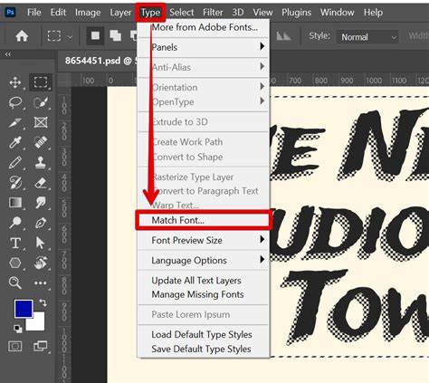 Font Identification in Photoshop