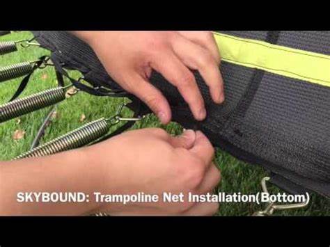 installing trampoline pole