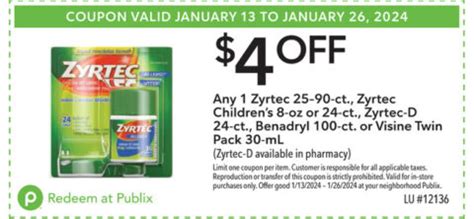 $10 Zyrtec Coupons Printable