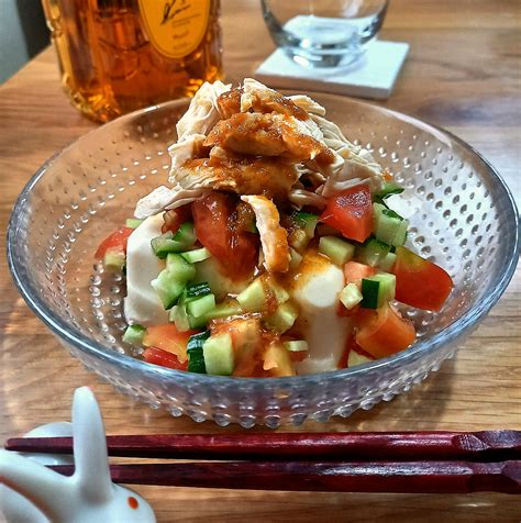 豆腐テリヤキ風味の棒々鶏