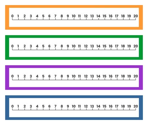 1 20 Number Line Printable
